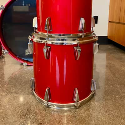 Tama Granstar Custom 5-Piece Drum Set - 1987 - Candy Apple Red - with Hard Shell Cases image 10