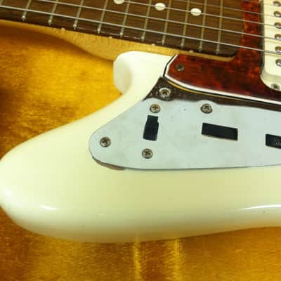 Fender Jaguar (USA) Olympic White w/ Spitfire Tortoise image 7