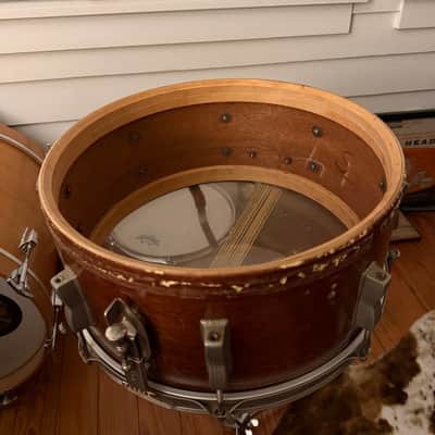 WFL / Ludwig 6.5x14 (8-Lug) Auditorium Snare Drum - Mahogany Lacquer image 12