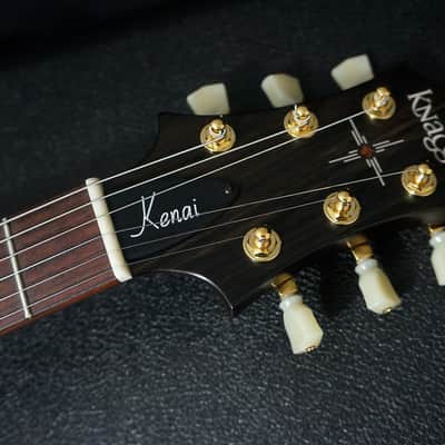 Knaggs Guitars Kenai in Vintage Cherry Smokeburst w/ Red Stained Binding image 10