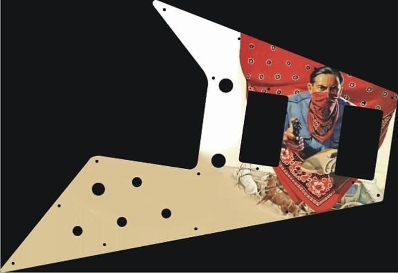 Pickguard Pick Guard Scratchplate Gibson Flying V Guitar Highway Robbery image 1