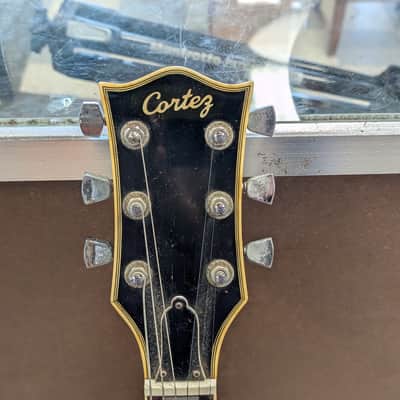 Cortez Les Paul Style Electric Guitar - Vintage Sunburst, Lawsuit Era Copy, Block Inlays image 3