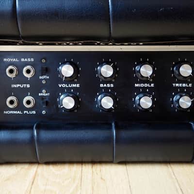 1970 Plush Amps Royal 1060-S Vintage Tube Electric Guitar Amp 100 Watt, 6L6 Quad image 3