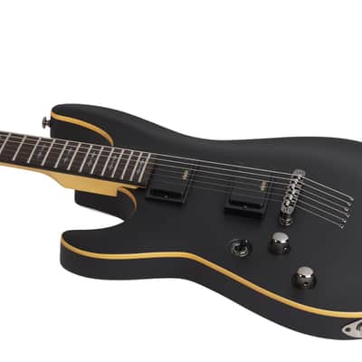 Schecter Demon-6 Electric Guitar. Left Handed Satin Black image 8