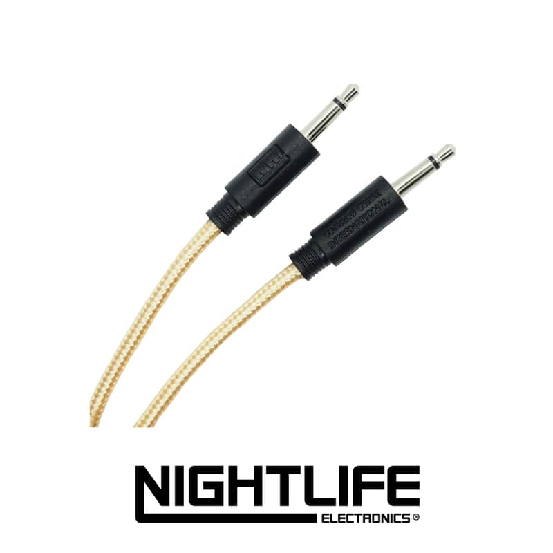 WWI 3.5mm Braided Patch Cable 5/pk - 30cm - Gold image 1