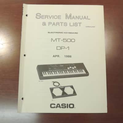 Casio MT-500 Service Manual & Parts List [Three Wave Music]