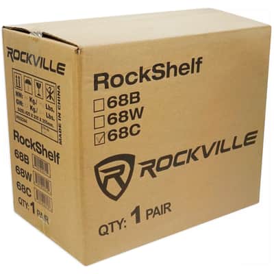 2) Rockville RockShelf 68C Classic 6.5" Home Bookshelf Speakers w/Kevlar Woofers image 9