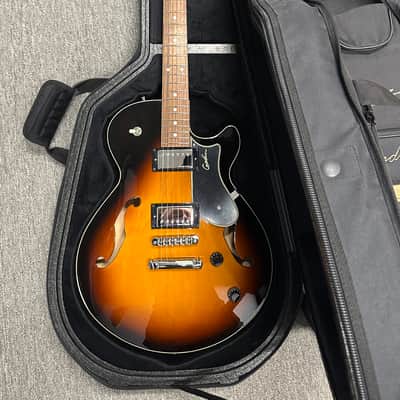 Godin Montreal Premiere HG (2018) - Sunburst #45107 with Hard Case and Original Gig Bag image 7