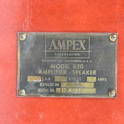 Ampex 620 Extension Speaker Amplifier 1960's Tube Amplifier image 9