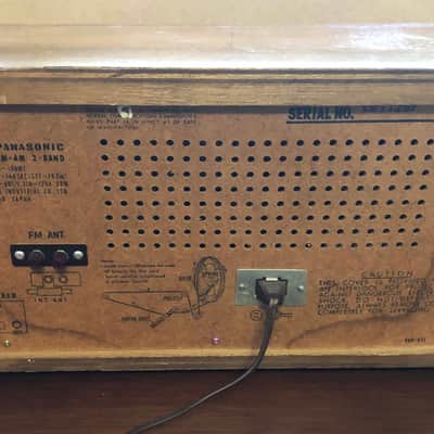 All TUBE Vintage Panasonic RE 784 AM FM Tube Radio JAPAN Works - restore or guitar amp project image 4