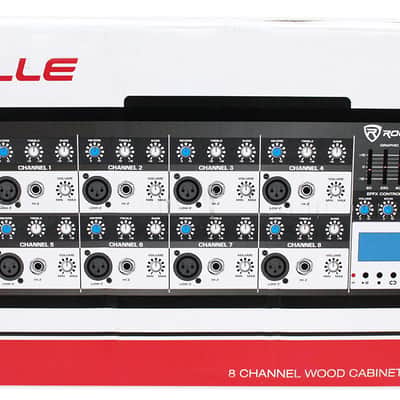 Rockville RPM85 2400w Powered 8 Channel Mixer/USB, Effects/Bluetooth+DI Box Bild 10