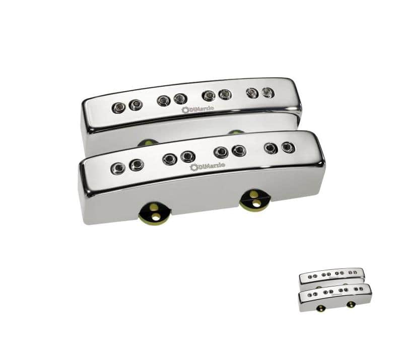 DiMarzio DP302 RELENTLESS JTM BASS PAIR, Nickel Cover - New image 1