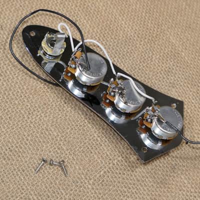 Contrlol Plate Loaded Chrome, Genuine 2020 Fender Player Jazz Bass 5 string - Same Day Shipping #DP02 image 4