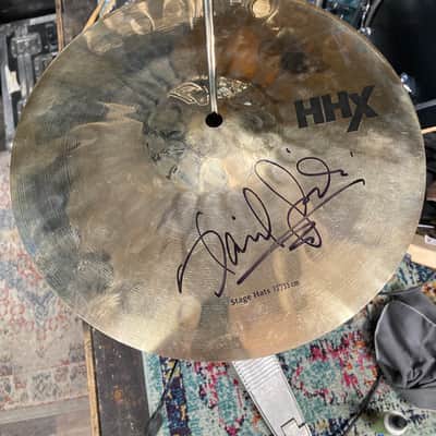 David Garibaldi's Tower of Power, Sabian 13" HHX Stage Hi-Hats Pair, 870g, 1306g 2000's - Brilliant, AUTOGRAPHED!! image 1