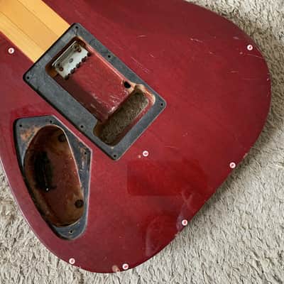 SSS Tiger Maple Top Cherry Burst Guitar Mahogany Body, Maple Neck image 11