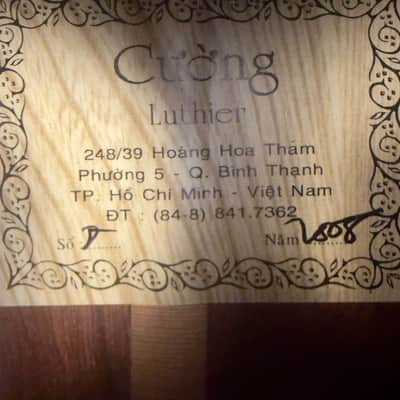 Cuong Classical Guitar 2002 w Barbera Pickup image 6
