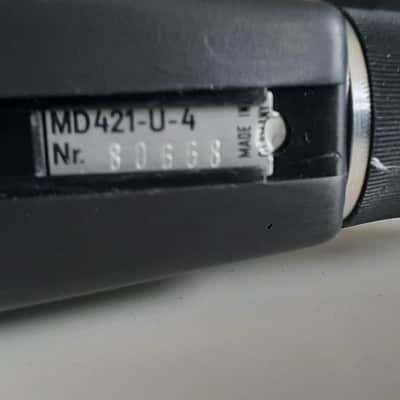 Sennheiser MD 421-U4 Cardioid Dynamic Microphone 1960s - 1990s - Black image 10