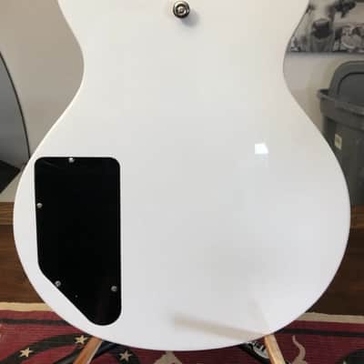Ledux White LP Special Double Cutaway Electric Guitar - Dual Single Coil Pickups image 6