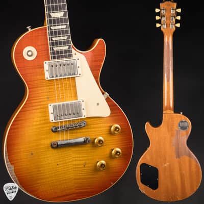 2021 - Gibson Custom Shop Made 2 Measure Murphy Lab '59 Les Paul Standard Murphy Painted Ultra Heavy Aged Orange Lemon Fade image 1