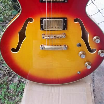 Samick SAT 650 Artist Edition ES335 Guitar OHSC image 4
