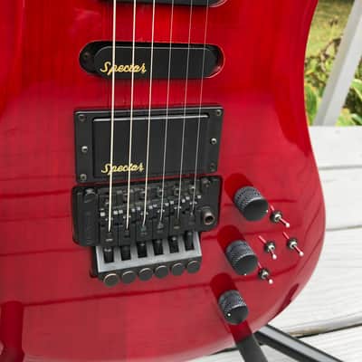 Spector (Kramer Era) NS-6 Neckthru Late 1980’s Trans Red Stain image 10