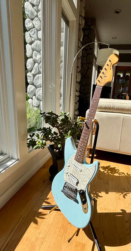 Fender Kurt Cobain Signature Jag-Stang 2021 - Present - Sonic Blue image 1