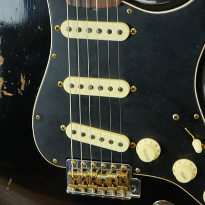 Fender Custom Shop 2025 LTD Roasted Dual-Mag II Stratocaster Relic - Aged Black image 5