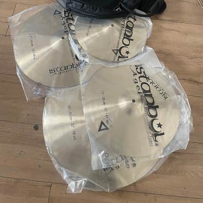 Istanbul Agop Xist Natural Cymbal Set 14" Hi-Hats, 16" 18" Crashes + 20" Ride + Soft Bag image 2