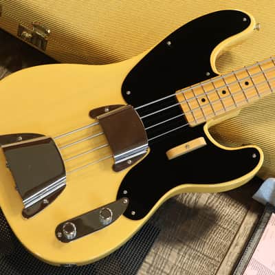 2021 Fender Custom Shop Vintage '51 Precision Bass Relic Nocaster Blonde Limited + COA OHSC image 2