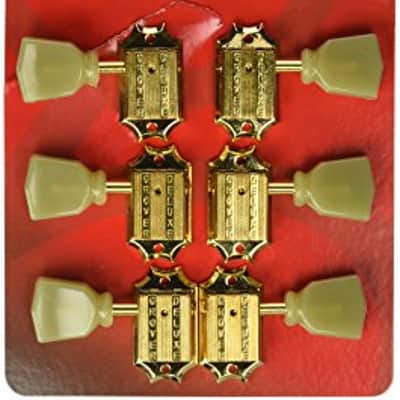 Grover 135G Vintage Series, Gold Tuning Machines 3 + 3 image 2
