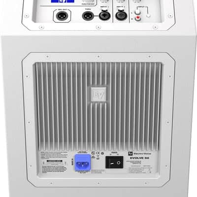 Electro-Voice EVOLVE 50 Complete Column PA System, Subwoofer + Column Array (White) image 2