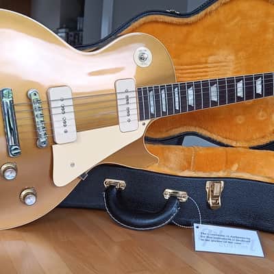 gibson les paul standard custom shop gold top p90 reissue 68 image 2