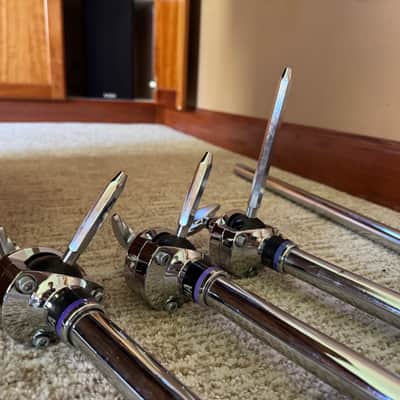 Yamaha Drum / Tom 3 tom arms and one 2 hole receiver image 4