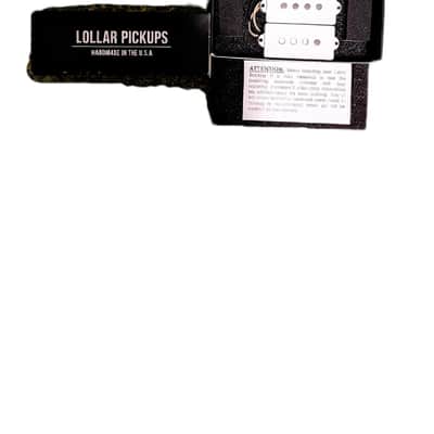 Lollar P Bass Split-Coil Pickup Set – White Covers (Brand New / Never Installed) image 1