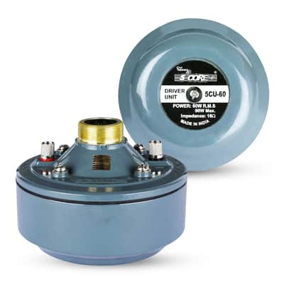 5 Core Compression Driver 2" Horn Tweeter 600W Titanium Diaphragm 16 Ohms 18 TPI All Weather Use image 3