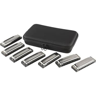 Hohner Bluesband Seven Piece Harmonica Set (A, Bb, C, D, E, F) image 2