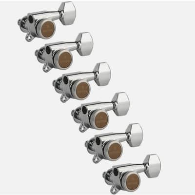 Gotoh Magnum Lock-Trad 6-In-Line Guitar Tuners – Chrome Locking Tuning Machines Category image 1