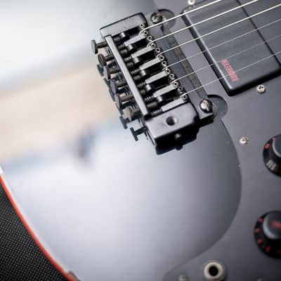 RARE '84 Washburn FORCE 6 Vibrato BBR Black With Red Binding image 10