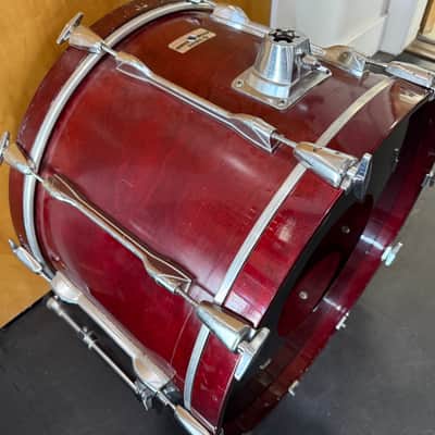 Yamaha Recording Custom Bass Drum 22x16 1980s - Cherry Wood image 2
