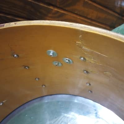 Ludwig 14x24 Bass Drum 1970's - Black image 11