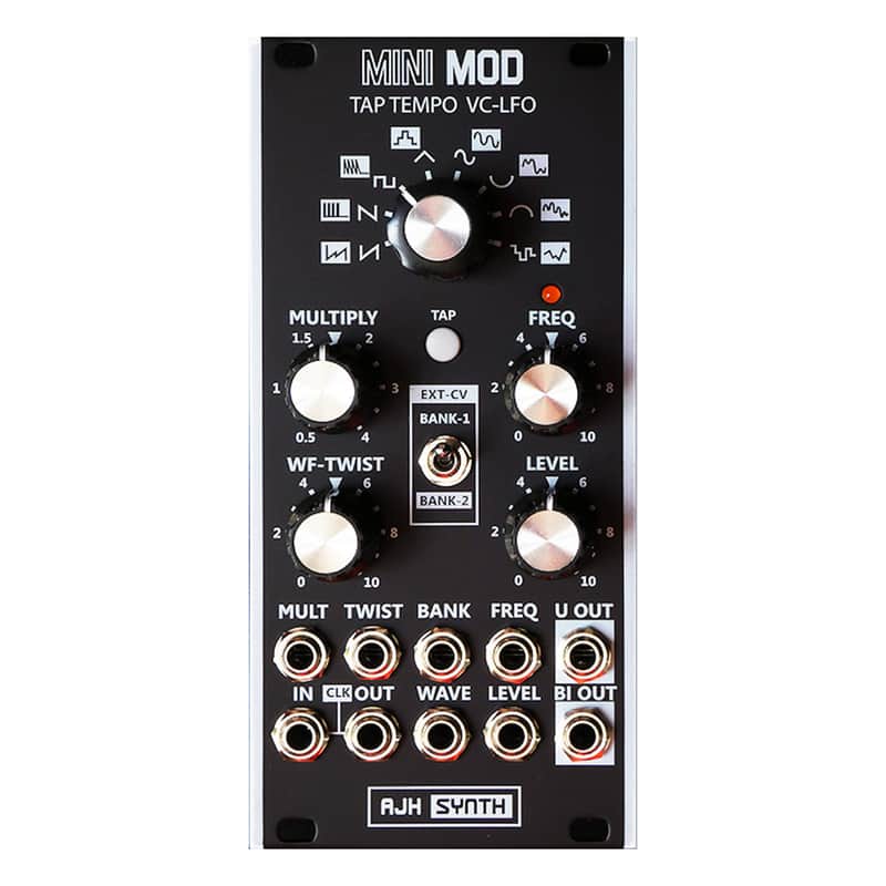 AJH Synth Tap Tempo VC-LFO Eurorack Module (Vintage Black) image 1