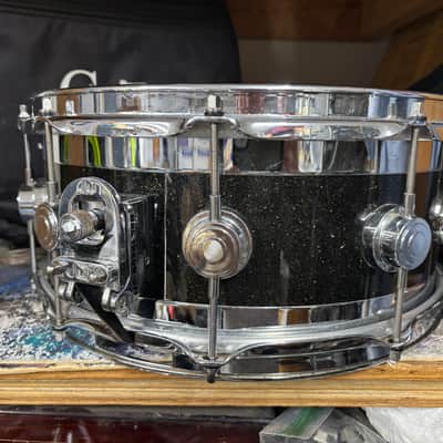 DW Edge 6.5x14 Snare Drum Black Sparkle image 2