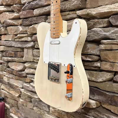 Fender Telecaster 1955 - Blonde "White Guard" w/ Original Tweed Case image 3