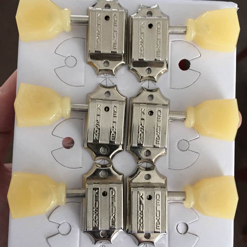TonePros Kluson/Deluxe Locking Tuners – TPKB3L-N, Nickel image 1