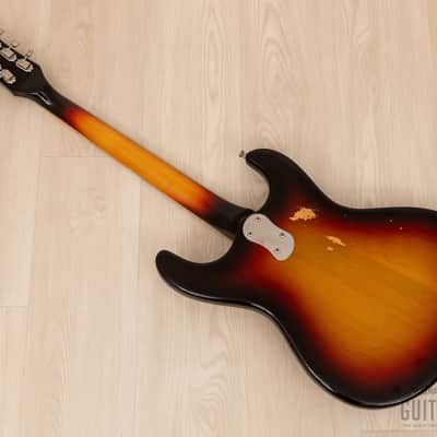 1978 Mosrite Ventures Model Vintage Guitar Sunburst w/ Moseley, Case image 12