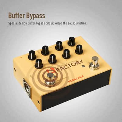 SONICAKE  A Factory Analog Preamp and digital Reverb Dual footswitch guitar effects pedal,price include the import duty for US buyer image 5