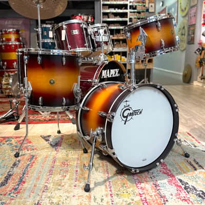 Gretsch USA Custom 18-14-12" Bop Kit in Satin Classic Sunburst 6-ply Maple/Gum 2025 image 1
