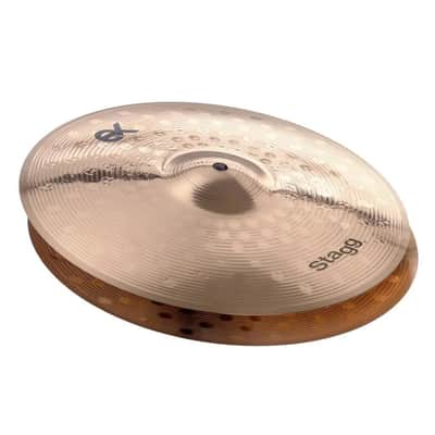 Stagg B8 Bronze Cymbal Set - 14" Hi-Hat, 16" Crash, 20" Ride & Bag - EXK-SET image 5