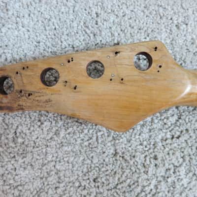 Vintage 1970s Ugly Homemade Caveman Thor Bass Project Prop Smash Me Yeesh image 6