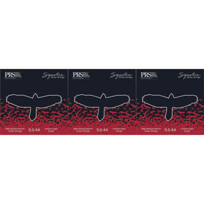 PRS Signature Electric Guitar Strings - .0095-.044 Custom Light 3-pack image 1